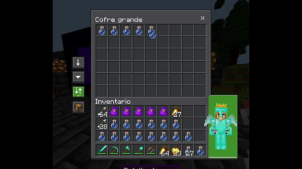 Jugando minecraft bien intenso 