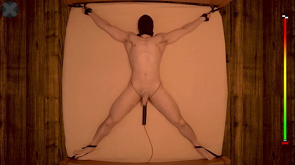 Play MP4 - Edged to INSANITY - 20 min Restrained Chastity Vibrator Intense Prostate Edging