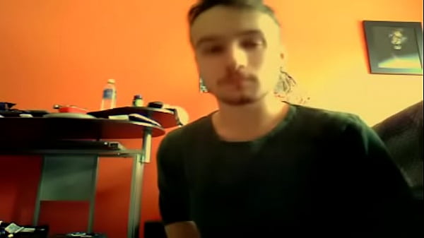 Young Stud Strokes His Big Fat Cock