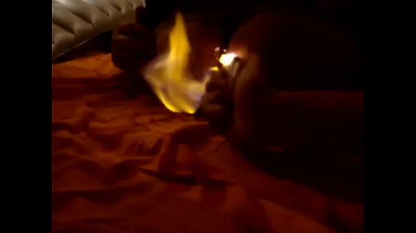 Lighting up that fart 