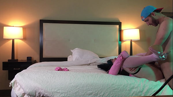 Fucking Hottie Tgirl in Chastity 