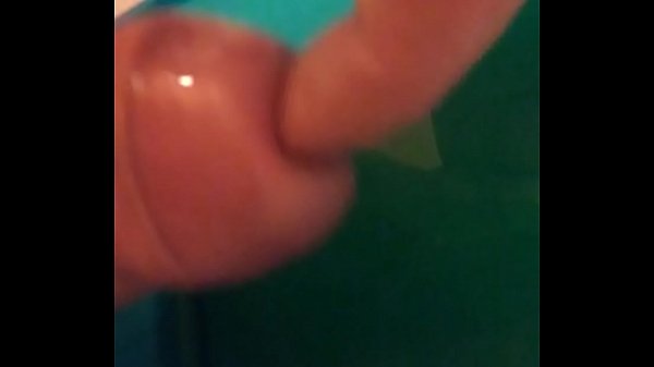 Peeing playing with the piss and cum