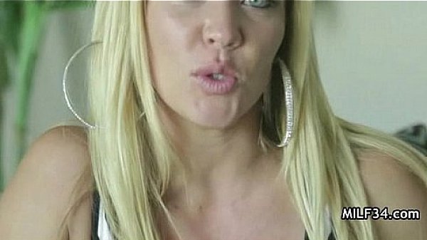 Horny big-tit MILF slut fucks her bf's 