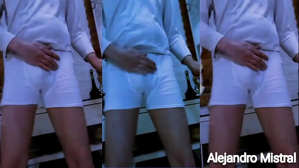 Amateur se exita con las trusas de nylon 