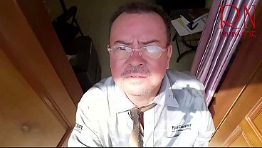 GROW LIKE A TOWER. Giant secretary in the office. The manager guy is very surprised by her height. FULL VIDEO 267