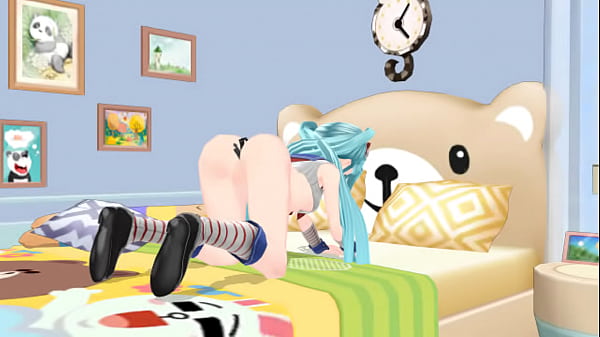 Miku shove kirito in her ass