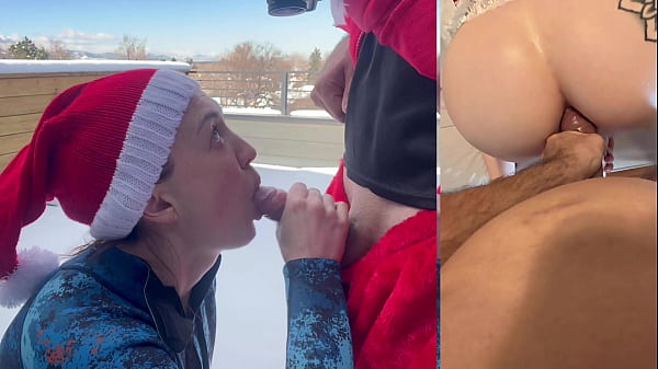 Nonton Santa Claus Gives Me An Anal Cream Pie 8 Inch Big Dick Deep Throat In The Snow thumbnail