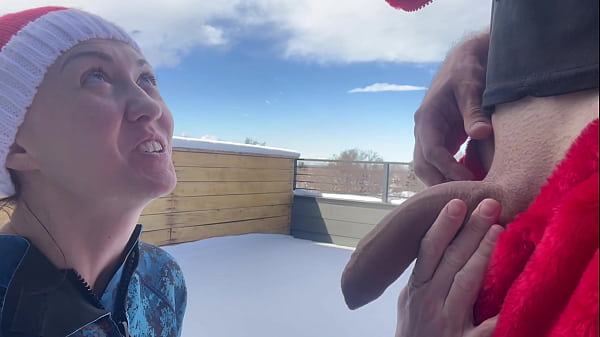 Play MP4 - Santa Claus gives me an ANAL CREAM PIE 8 inch big dick deep throat in the snow