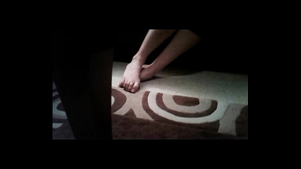 Candid foot play 