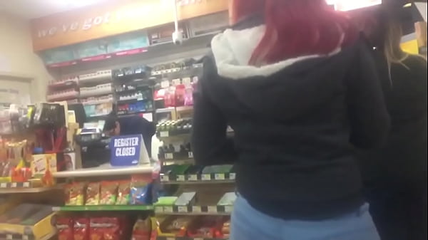 Candid slow mo video Mexican booty at gasstationPt 1