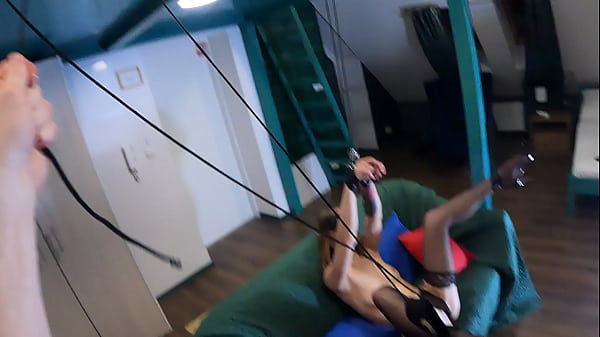 Superhot babe tied up and played like a doll