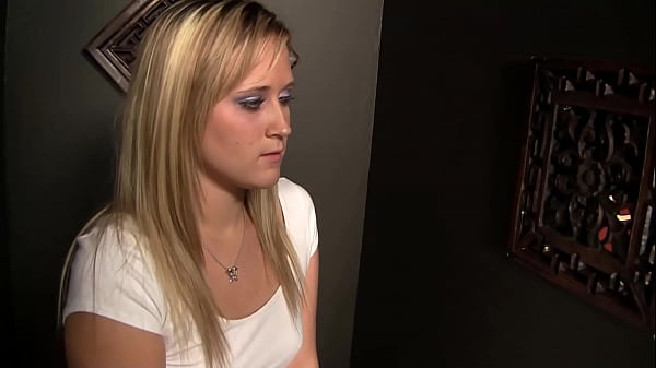 Play MP4 - Blonde Briella Bounce Plays With Pussy As She Sucks Cock Through Glory Hole