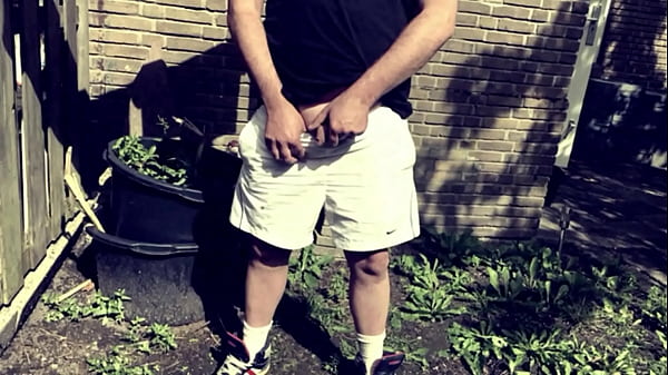 Play MP4 - Short compilation of me pissing in my backyard