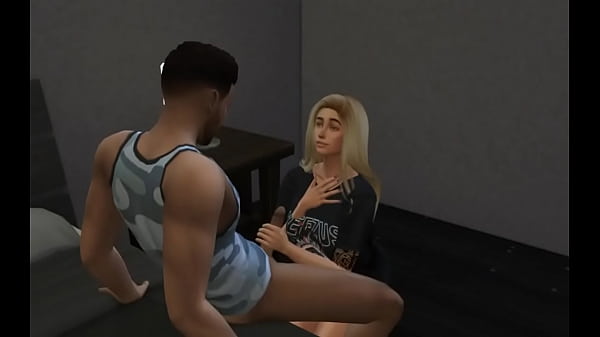 BBC slut gets fucked by her best friends cock (sims 4) 