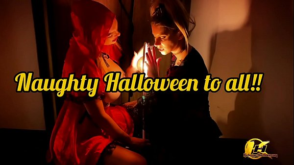 Busty Lesbians Celebrate Halloween Katrina Kozy And Domi New Model thumbnail