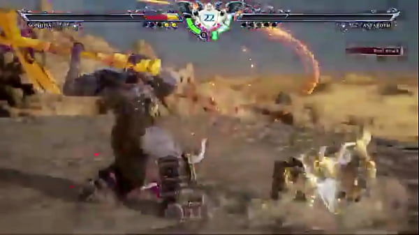 Sophitia is forced to accept defeat 