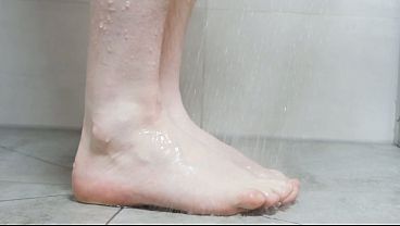 Cleaning My Feet In The Shower