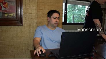 He fucked her next to her husband working