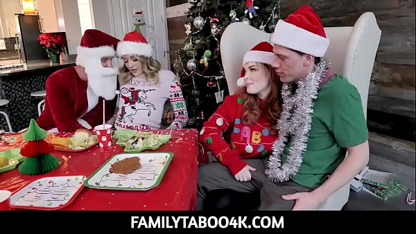 Play MP4 - FamilyTaboo4K-Christmas Orgy Teen Stepdaughter Charlotte Sins And MILF Stepmom Summer Hart