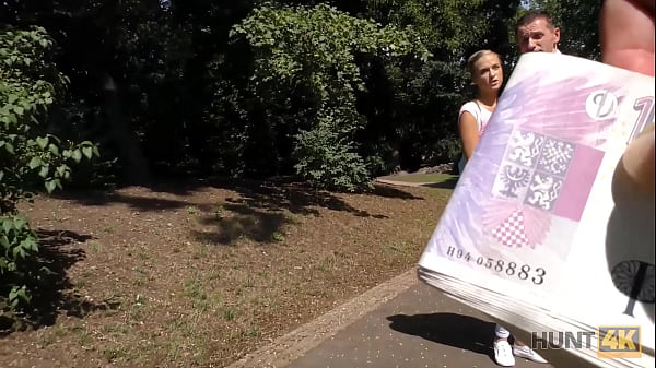 HUNT4K. Smart guy finds pretext to hook up with hot blonde who_has BF