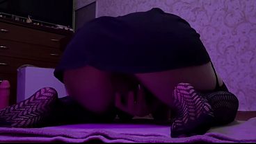 AFTER A HARSH PUNISHMENT DADDY MADE ME FUCK MYSELF SOLO CUM