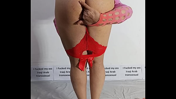 I'_m a gay shemale Iraqi Arab, and I'_m getting my ass fucked with a dildo. It'_s my first experience with a dildo_ I wish I had more so I could fuck myself or have many men fuck me at once.