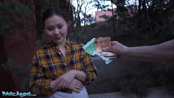 Public agent chinese hottie gets fucked doggystyle in a basement