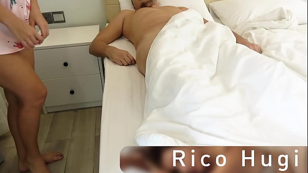 My friend's wife made me in the morning a deep blowjob and fuck my huge cock while her husband is s