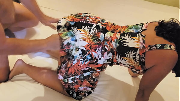 Play MP4 - Chubby wife and cukold husband fucking at doggystyle&period;  Karina and Lucas