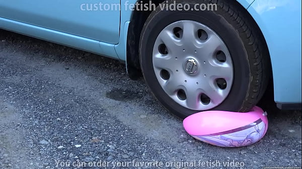 Bursting afloat with a car tire