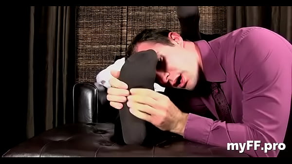 Horny homo chap in fetish solo