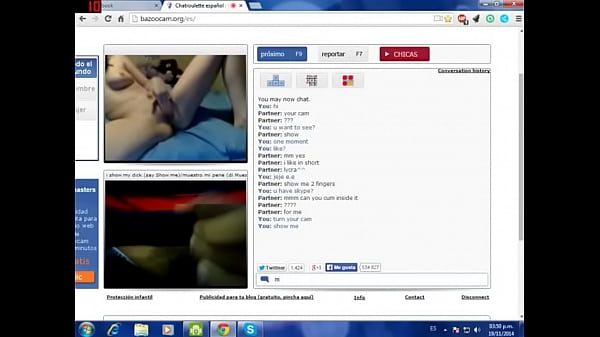 Chica se muestra por cam y yo muestro mi pene