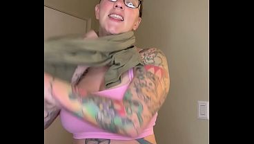Military slut Lola Maverick makes a deal big tits flashing taboo uniform 