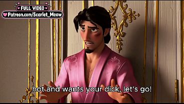 Virgin Rapunzel gives her first blowjob