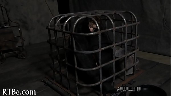 Tormenting babe's vagina with toy 