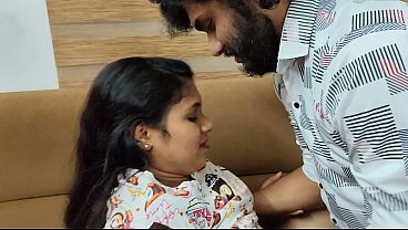 Nonton First Time Wife & Husband Sofa Sex &ndash; Passionate Home Alone Hard Fuck & Cum Inside thumbnail