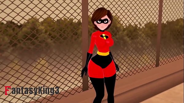 Elastigirl getting fucked on the roof 