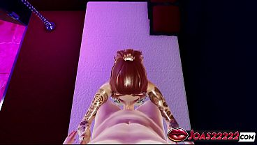 Redhead broya at poolparty exciting 3d animation featuring sloppy blowjob with moaning handjob for huge cock service & deepthroat concluding with facial sperm loadout 