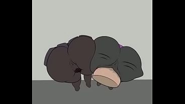 Girls sex stuck in wall