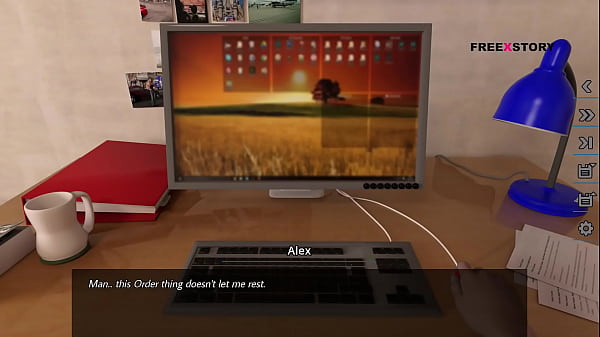 Dreams of desire latisha showing her huge breasts to alex while she is helping his studies 