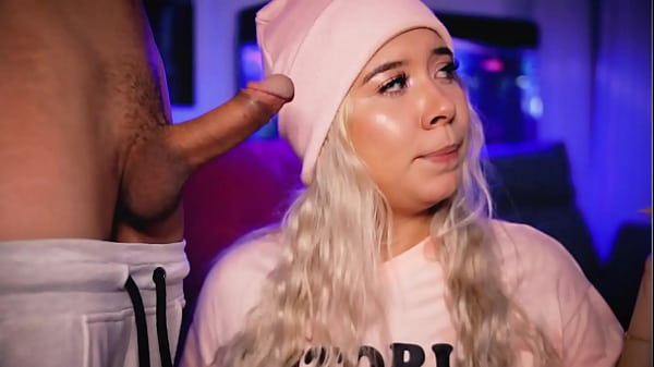 Horny blonde calls_her neighbor to lend her his cock to_broadcast live