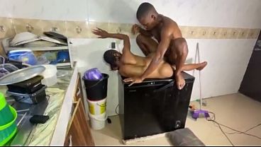 PASSIONATE SEX ON THE FRIDGE