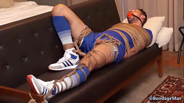 Diogo Nasser Tied Up And Gagged Is A Soccer Player For The Italian National Team And Shortly After Leaving The Locker Room He Is Captured And Held . Behind The Scenes. From Bondageman. thumbnail