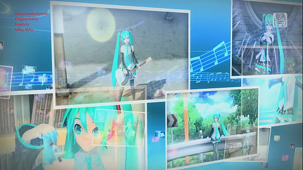 Hatsune Miku Desnuda con Semen y dildo Mod 