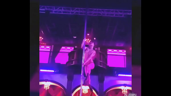 Destiny Mae Working that HugeOval Office Stripper Pole More_and More