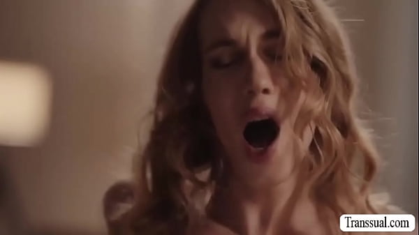 Fat stepdaddy on the couch and his shemale stepdaughter comforts him by letting him lick and bareback her tight ass so hard. 