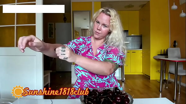 ASMR webcam recorded sucking cherry lips Angela webcamcb July2nd