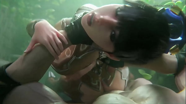 Eve standing doggystyle