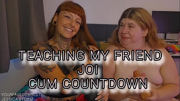 Teaching my friend joi with cumcountdown 