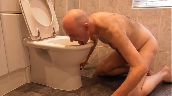 Licking a Piss Covered Toilet